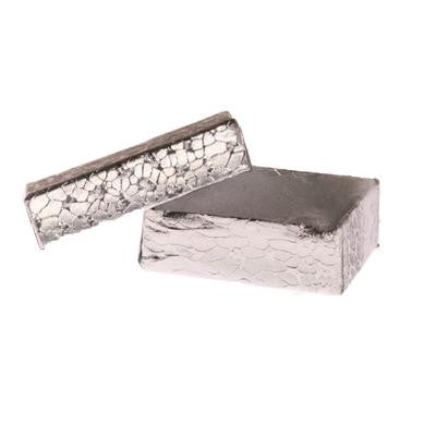 100 Piece Silver Cotton Filled Boxes 1 7/8 X 1 1/4 X 5/8