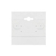 100 2 X 2 Square White Earring Cards