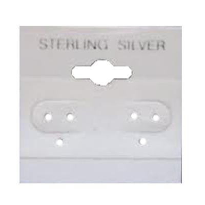 100 Piece 2 X 2 Silver Earring Display Cards