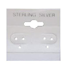 100 Piece 2 X 2 Silver Earring Display Cards
