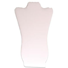 5.5 Inch White Leather Necklace Stand