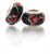 Create Your Own Designer Inspired Original Kali Bracelet With These Adorable Black And Pink Sterling Silver Flower Kali Beads Sterling Silver Is Rhodium Plated To Prevent Tarnishing.