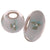 Designer Inspired Sterling Silver Core Light Blue Kali Bead With Green Flowers. This Adorable Bead Can Be Added To Enhance Your Kali Bracelet.