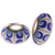 Designer Inspired Sterling Silver Core Kali Bead With Green And Blue Stripes With Blue Circle Design. Add This Bead To Enhance Your Kali Bracelet