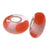 Designer Inspired Sterling Silver Core Kali Bead With Thick Orange And White Stripes Throughout. Add This Bead To Enhance Your Kali Bracelet.