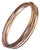Stylish Brass Bangle Set With A 14K Gold Overlay. 6 Combined Bangles With A Heart Slide.