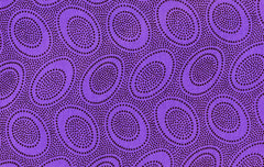Aboriginal Dot - Periwinkle