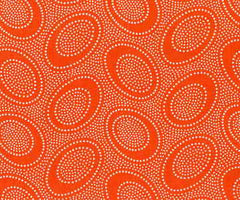 Aboriginal Dots - Cantaloupe