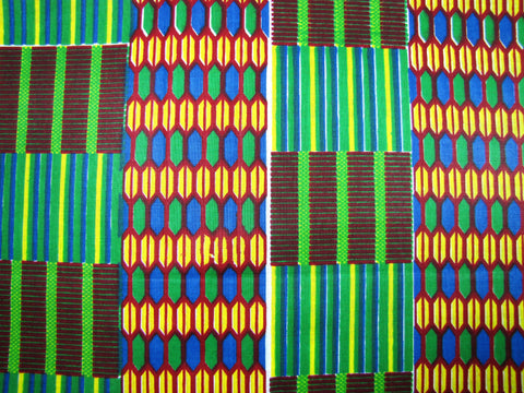 African Multi-Color Basketweave