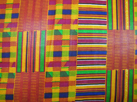 African Multi-Color Geometric