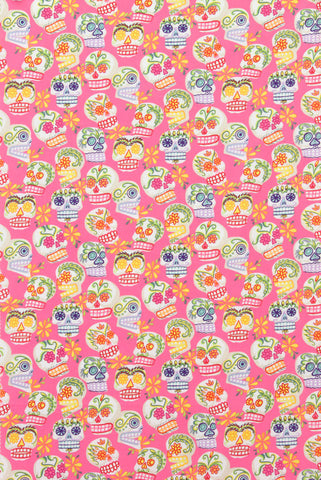 Alexander Henry Mini Calaveras Hot Pink 6463D