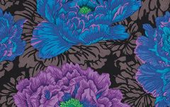 Brocade Peony - Blue