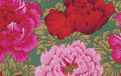 Brocade Peony - Red