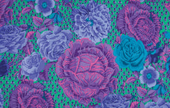 Cabbage and Rose - Blue