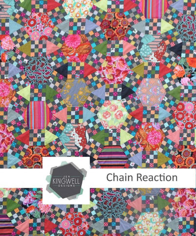 Chain Reaction Pattern by Jen Kingwell
