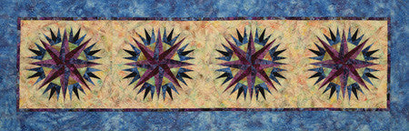 Compass Rose Quilt Kit ~ Blue Color Way