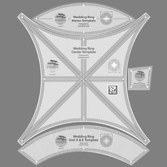 Creative Grids Double Wedding Ring Template Set