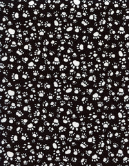Paw Prints ~ Black C5534