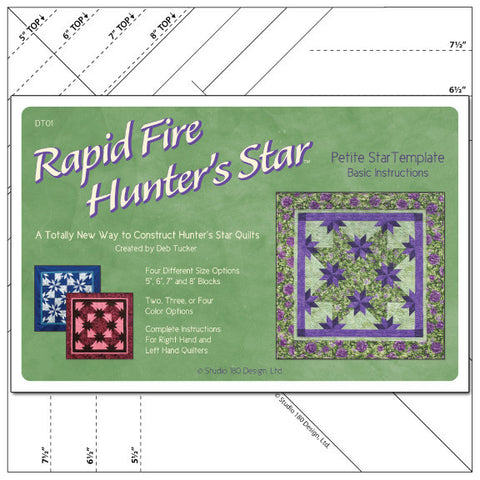 Petite Rapid Fire Hunter's Star Ruler and Pattern