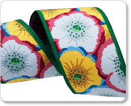 Picotee Poppy on Green 38mm