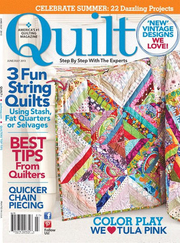 Quilt Magazine June/July 2013