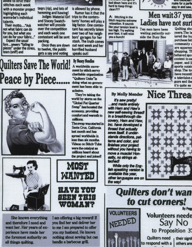 Quilting News ~ White C9699