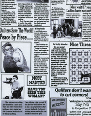 Quilting News ~ White C9699