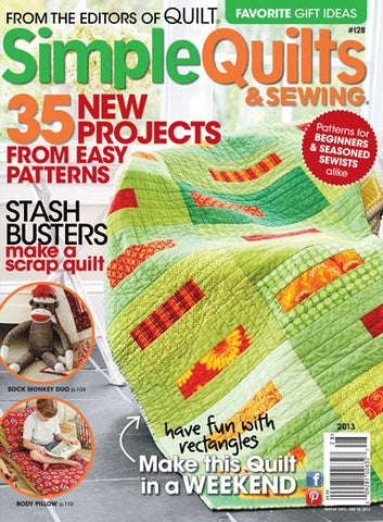 Simple Quilts and Sewing Spring 2013 #128