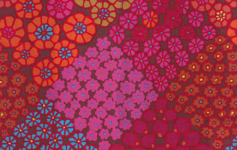 Tile Flowers - Red