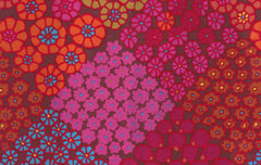 Tile Flowers - Red