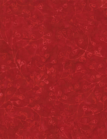 Tonga Budding Vines Crimson B1467