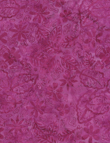 Tonga Floral Collage Berry B2039