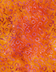 Tonga Tossed Feather Orange ~ B6227