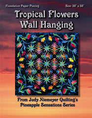 Tropical Flowers Wall Hanging Basic Pattern
